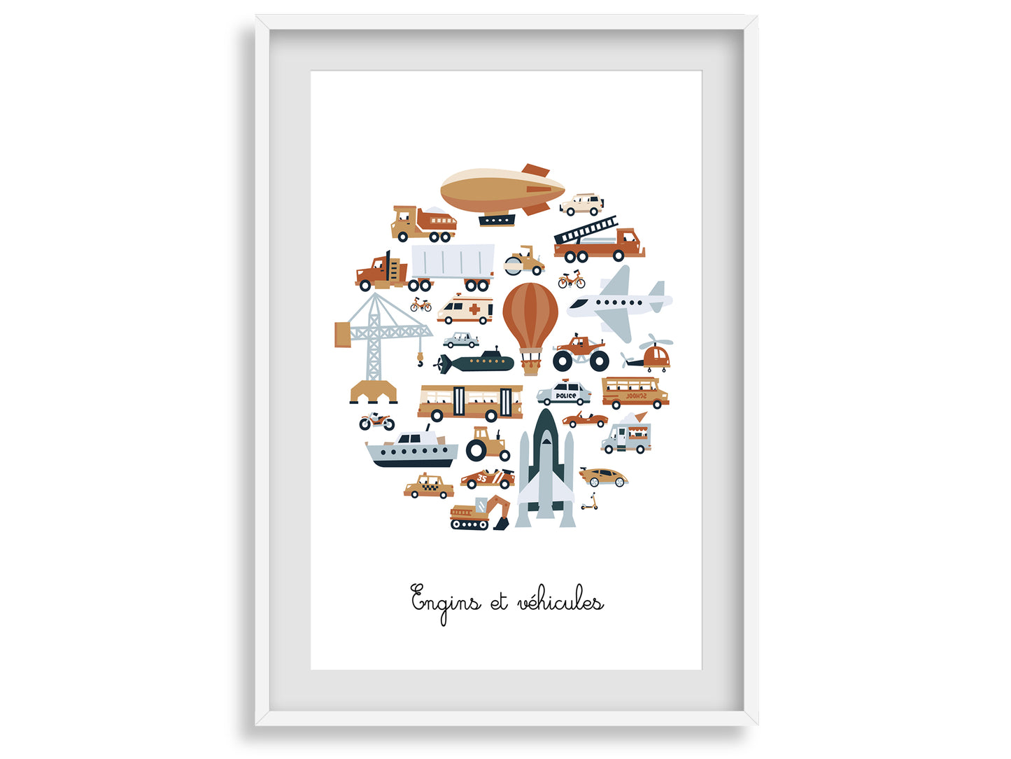 Affiche les véhicules et engins à moteur
