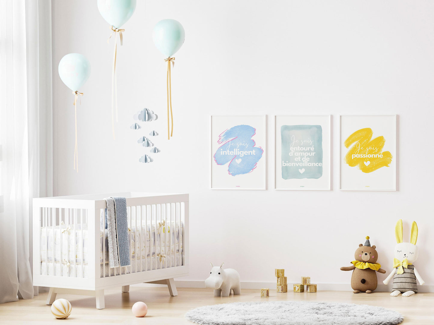 Affiches d'affirmations positives
