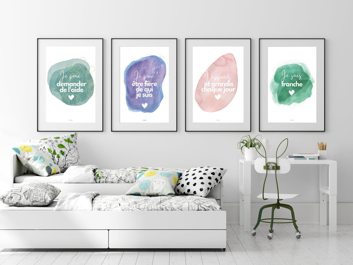 Affiches d'affirmations positives
