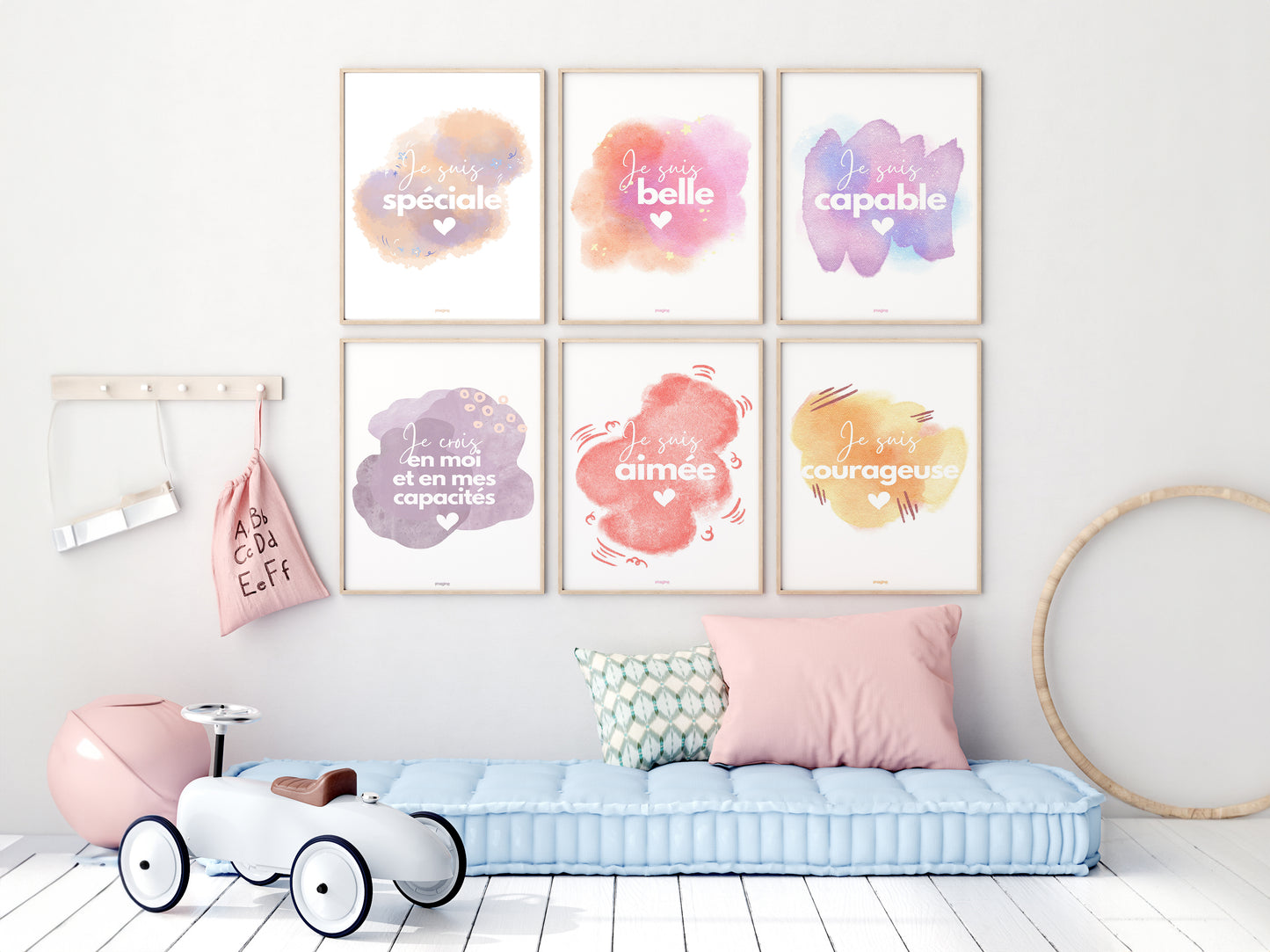 Affiches d'affirmations positives