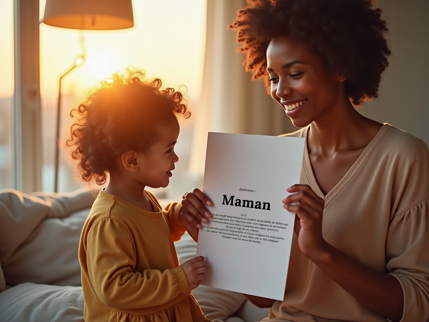 Mom definition poster - mother's day - birthday - happy mom's day - love word quote - ideal gift - child baby to mom