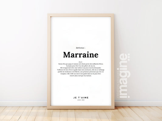 Godmother definition poster - request or gift