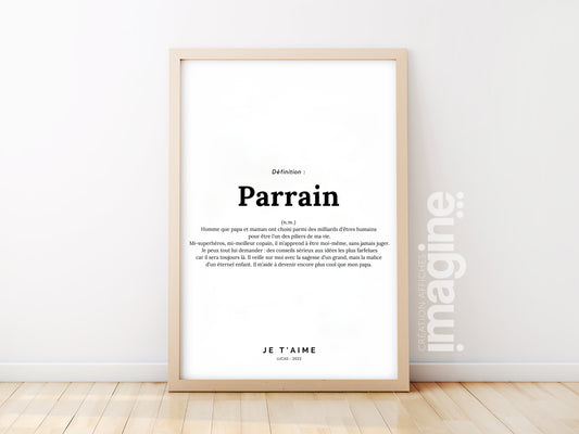Godfather definition poster - request or gift