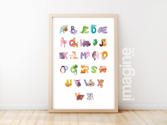 Animal ABC poster