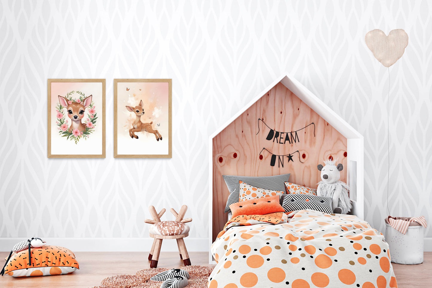 Trio d'Affiches "Faon Enchanté"