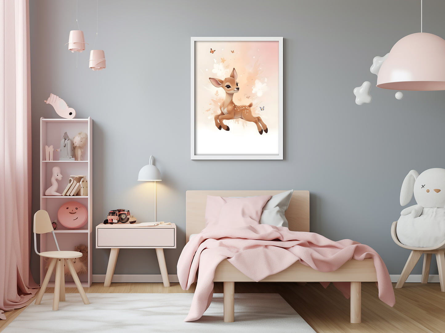 Trio d'Affiches "Faon Enchanté"