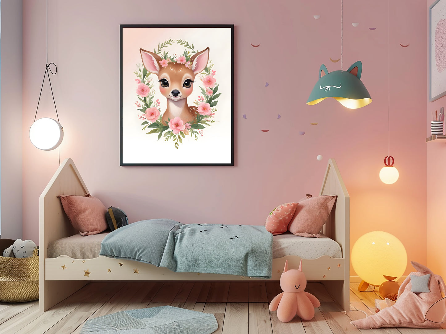 Trio d'Affiches "Faon Enchanté"