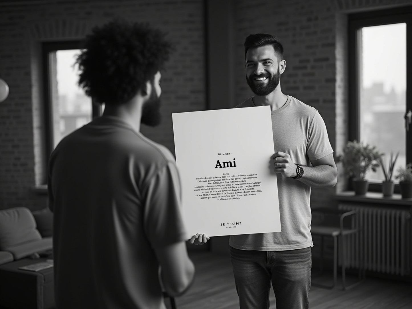 Affiche définition ami