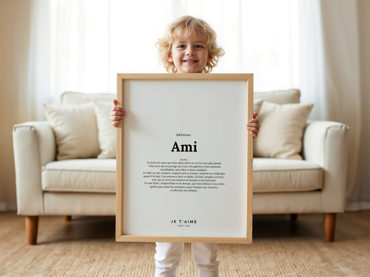 Affiche définition ami