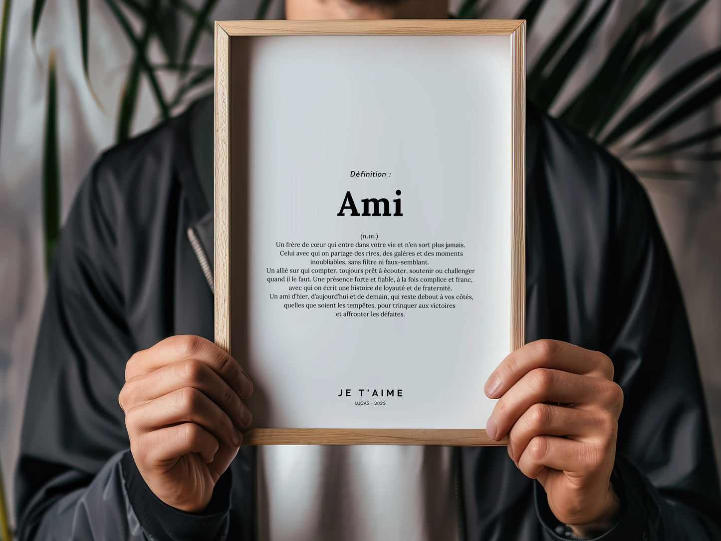 Affiche définition ami