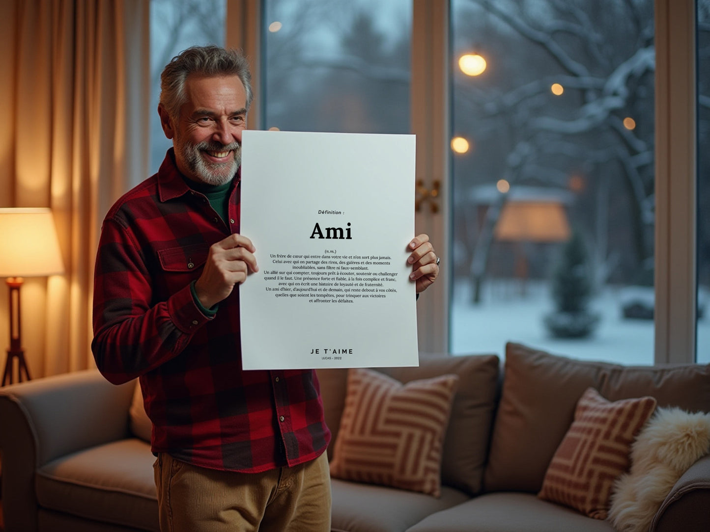 Affiche définition ami