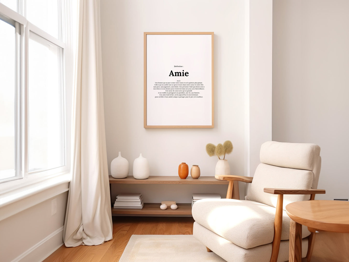 Affiche définition amie