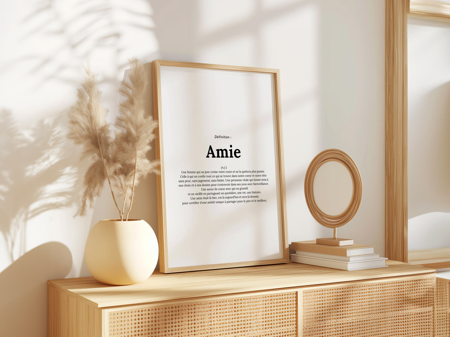 Affiche définition amie