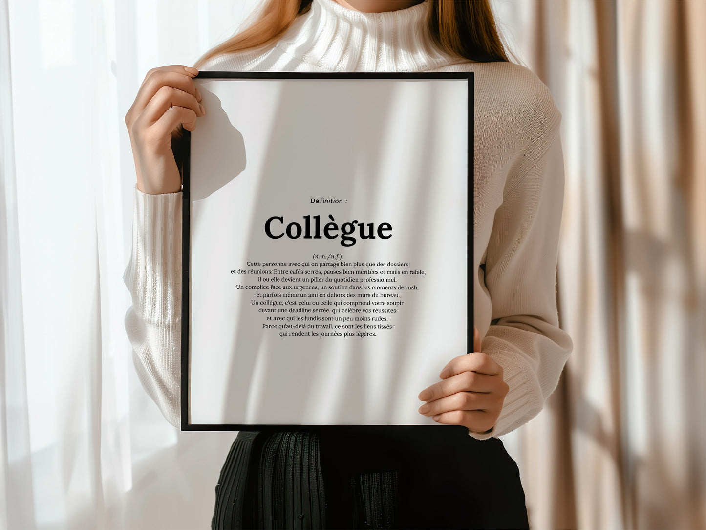 Affiche définition collègue