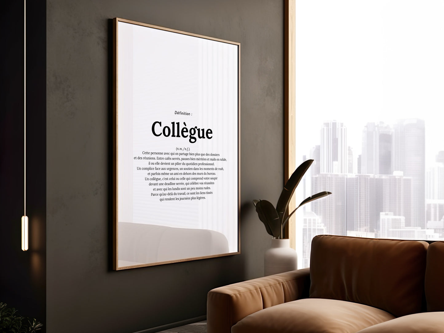 Affiche définition collègue