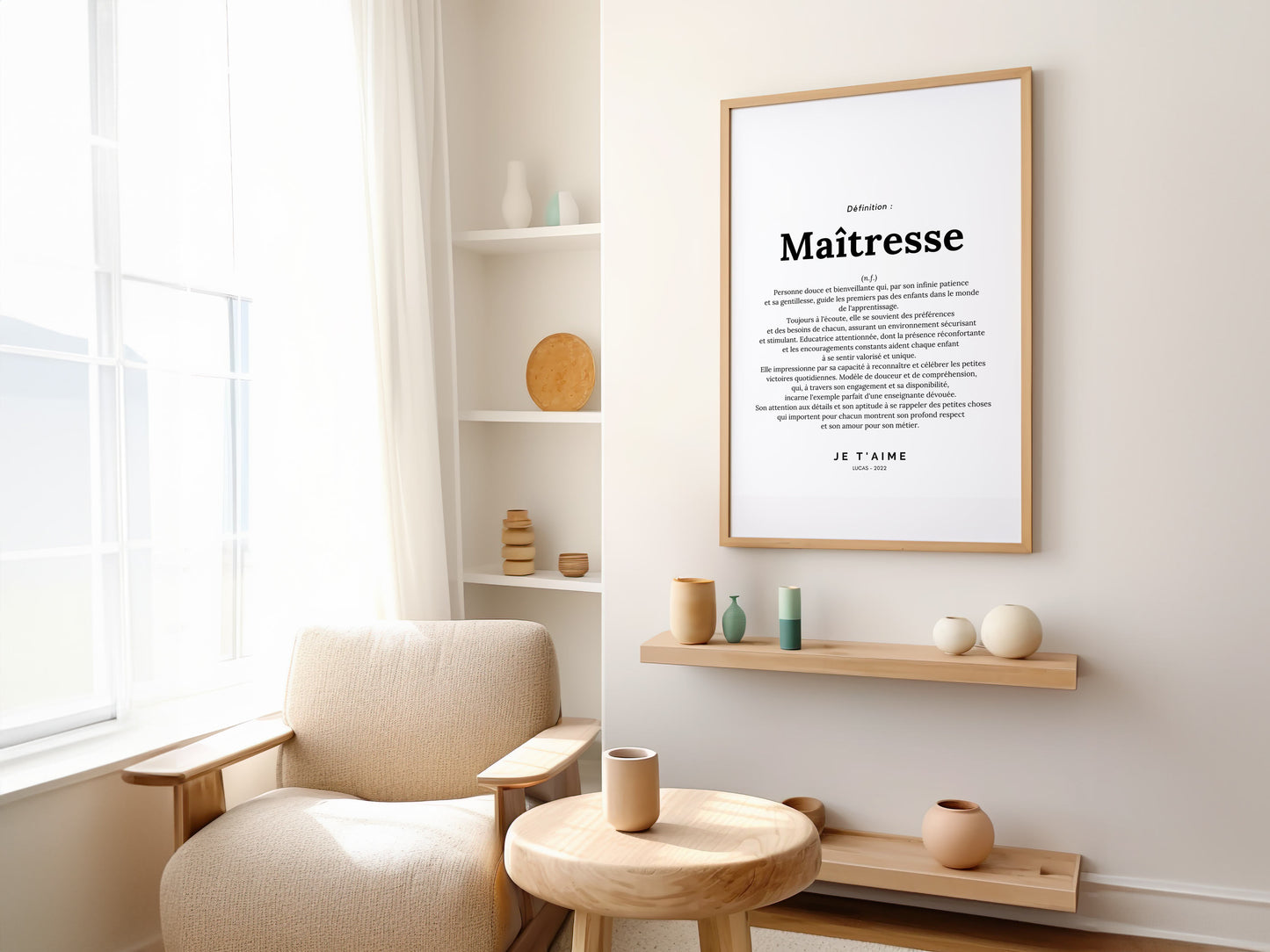Affiche définition maîtresse