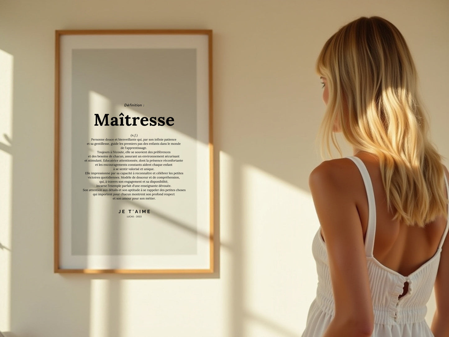 Affiche définition maîtresse