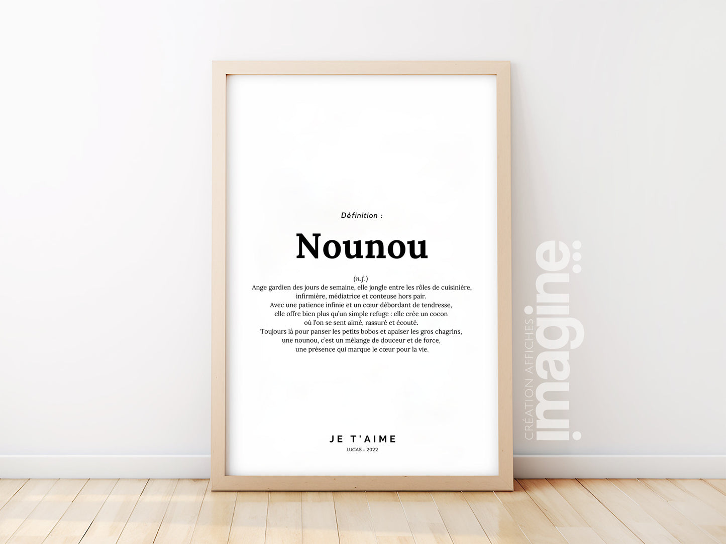 Affiche définition nounou