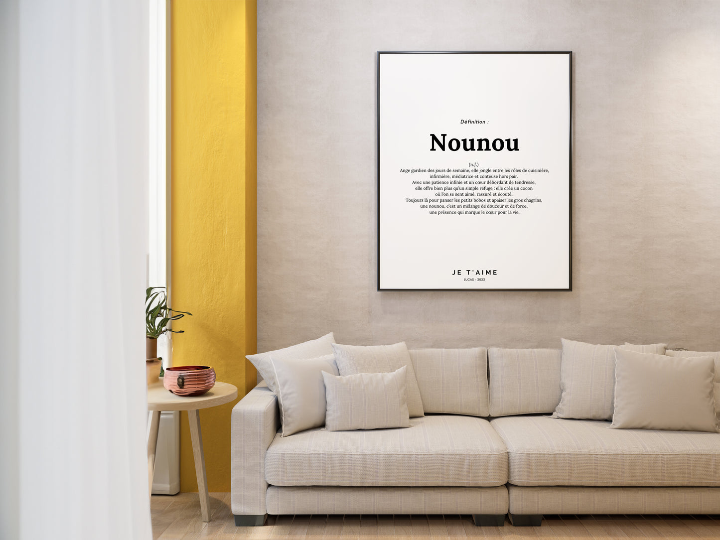 Affiche définition nounou