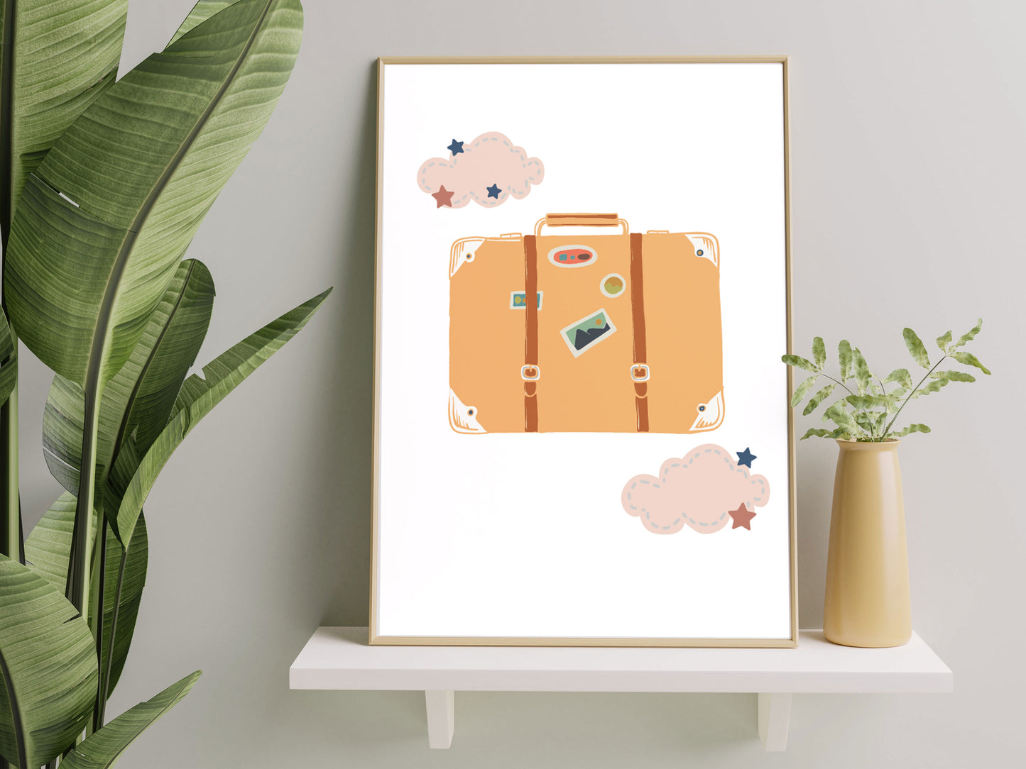 Affiches oursonne arc en ciel voyage pour chambre d'enfant