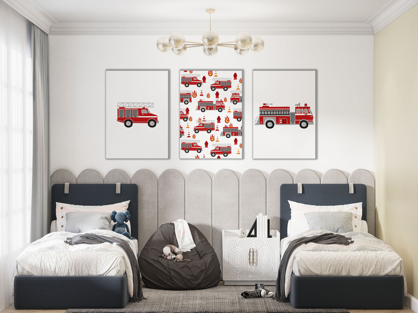 3 Affiches Thème Pompier pour Enfants | Éveillez l'Héroïsme et l'Imagination