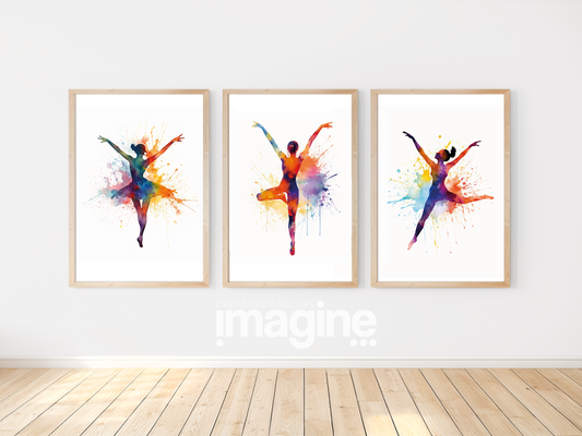 3 affiches gymnastique rythmique