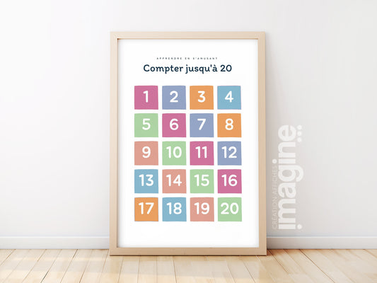 Poster Learn to Count to 20