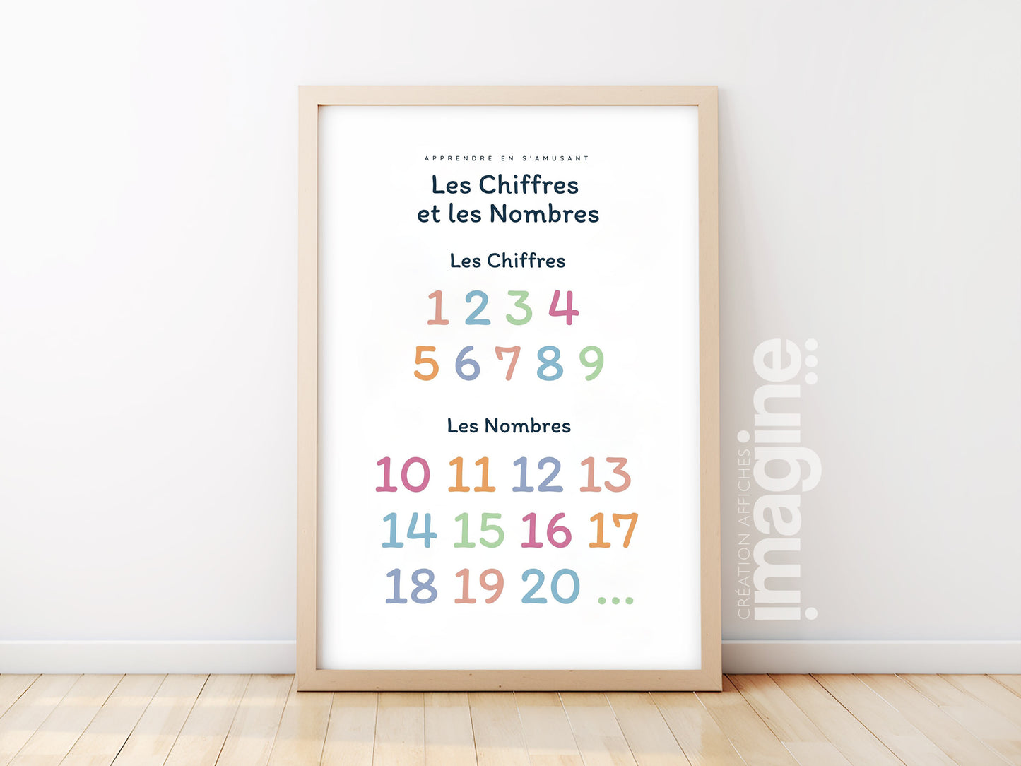 Affiche Apprendre les Chiffres et les Nombres