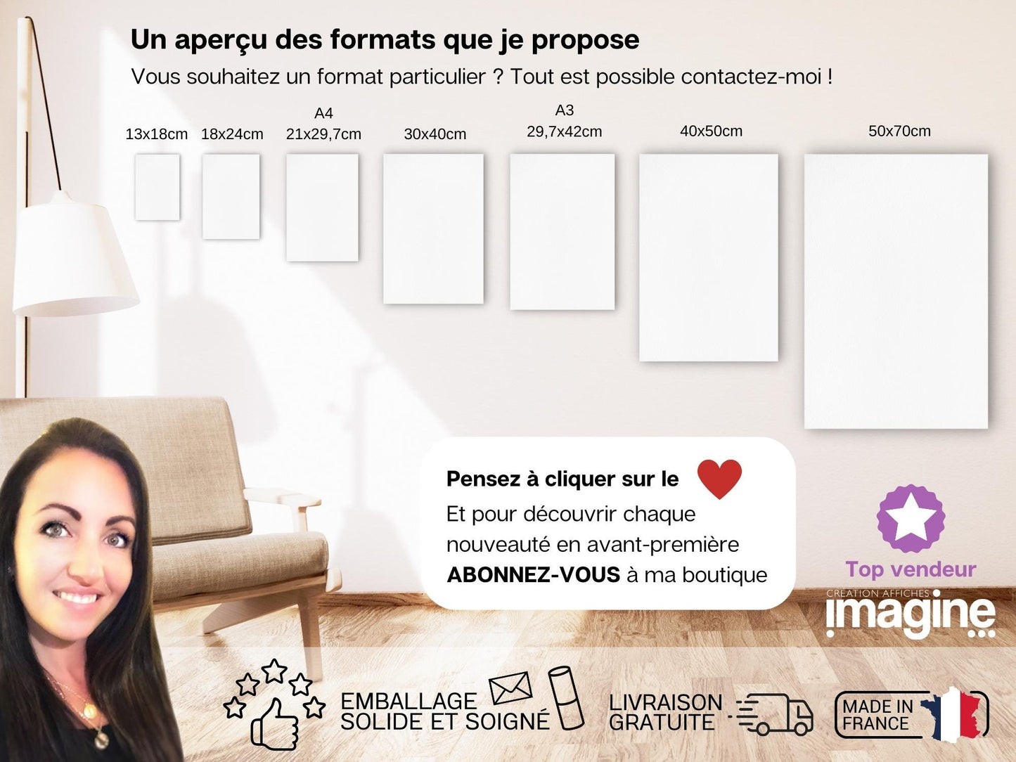 Affiche de naissance personnalisée "Zèbre" - Affiche bébé souvenir - Prénom, poids, taille et heure - Cadeau naissance anniversaire bebe
