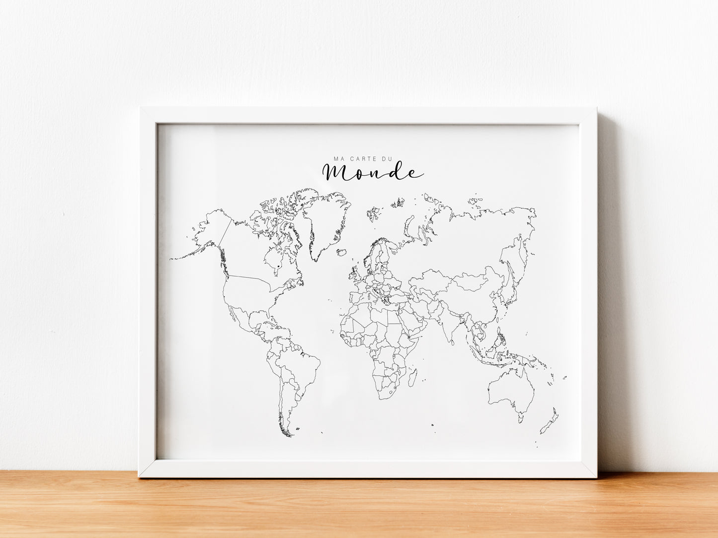 Carte du monde pour entrepreneur ou voyageur