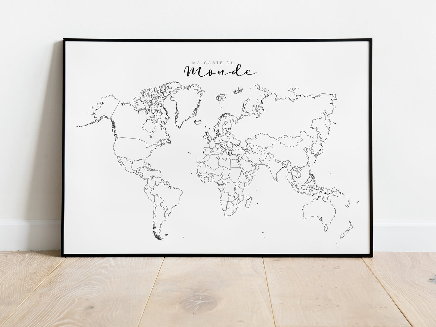 Carte du monde pour entrepreneur ou voyageur