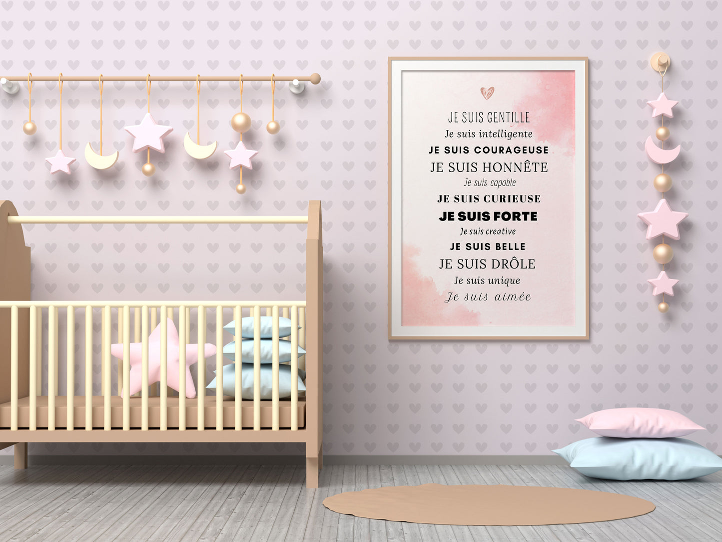 Motivation poster - positive sentences compliment - boy baby child - wall poster decoration bedroom living room customizable affirmations