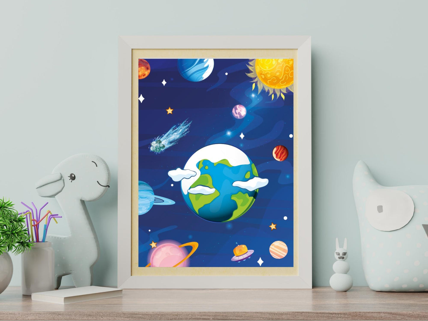 Space 3 posters for children's room - Boy or girl decoration - Space posters - Astronaut Cosmonaut gift idea - A4 A3 quality printing