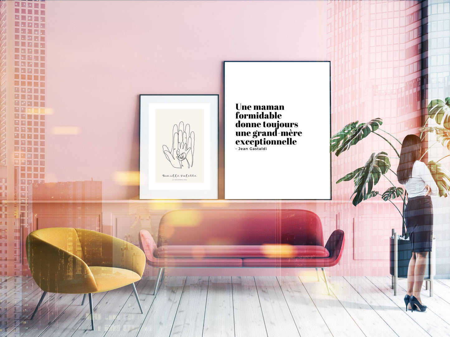 Poster I love you "mom" "dad" "papi" ... to personalize
