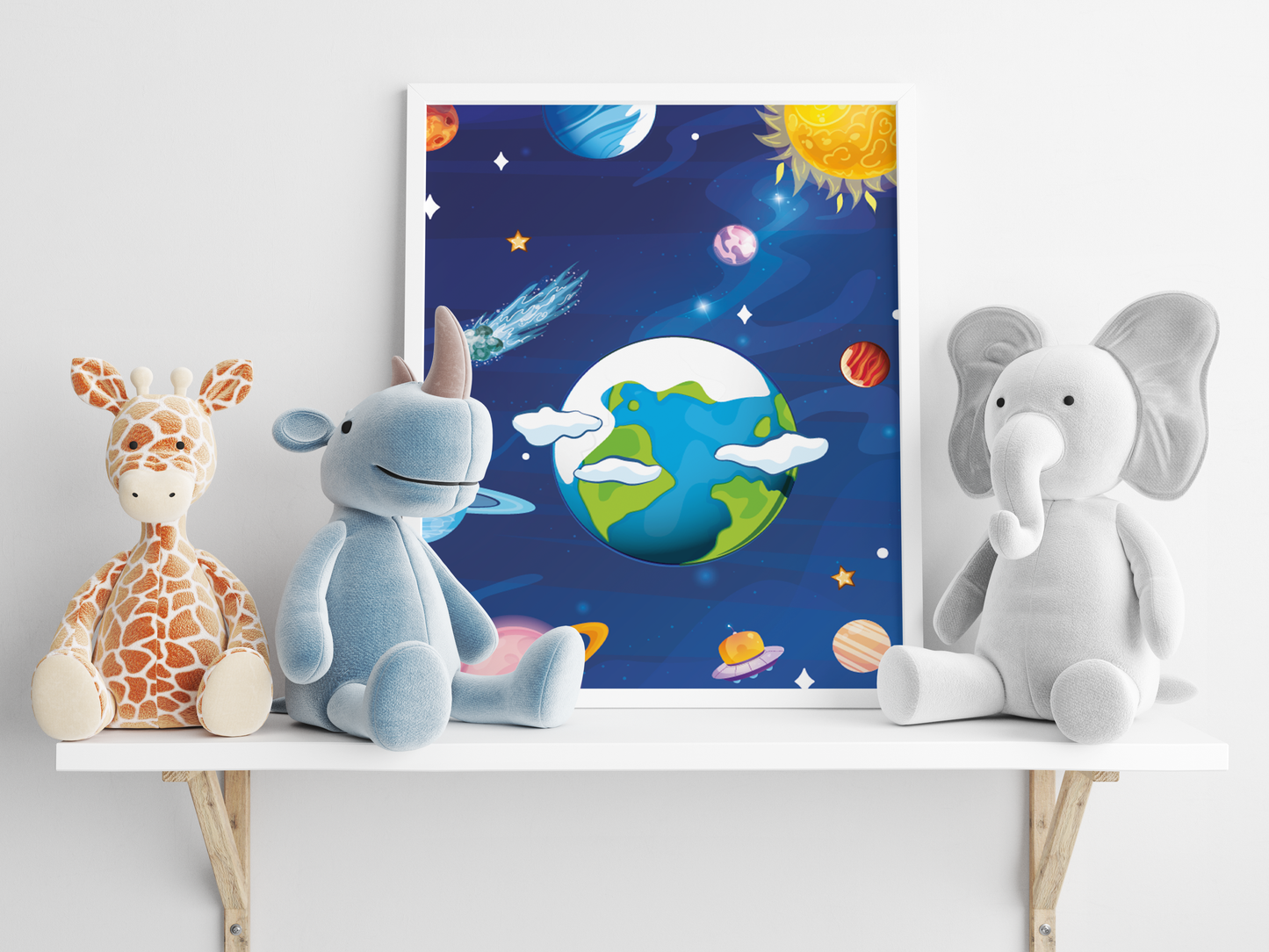 Space 3 posters for children's room - Boy or girl decoration - Space posters - Astronaut Cosmonaut gift idea - A4 A3 quality printing