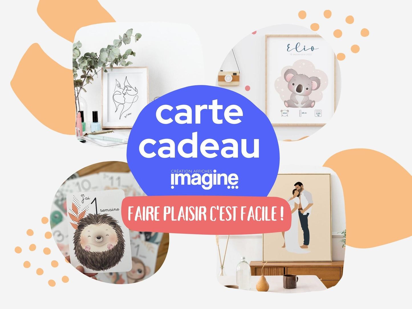 Carte cadeau Imagine affiche