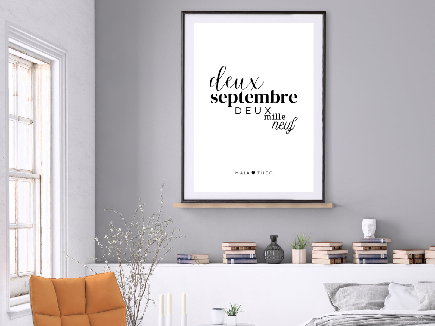 Customizable date poster in word letter