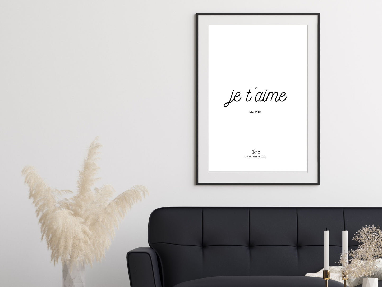 Poster I love you "mom" "dad" "papi" ... to personalize