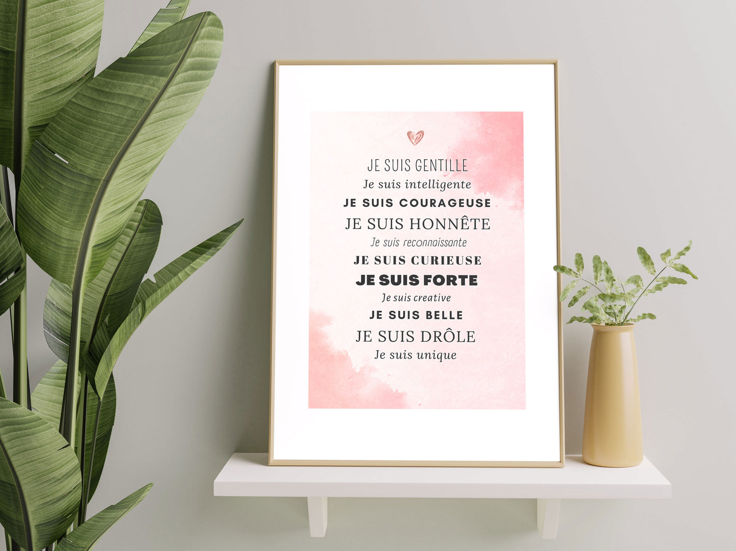 Motivation poster - positive sentences compliment - boy baby child - wall poster decoration bedroom living room customizable affirmations