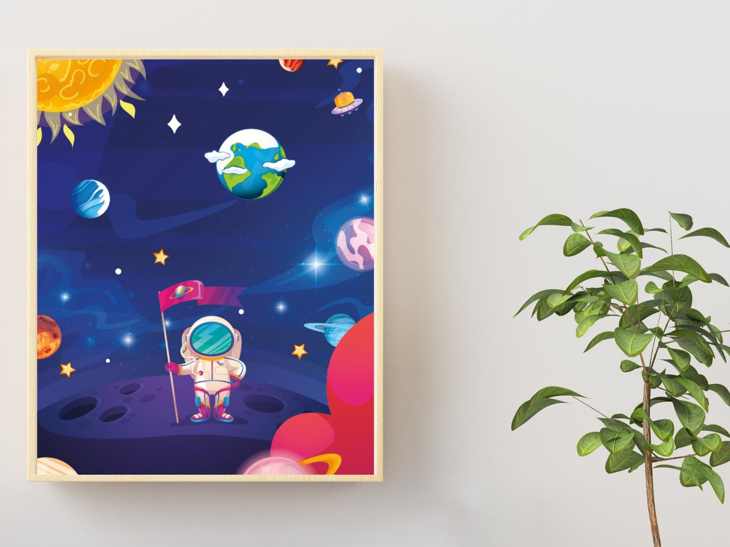 Space 3 posters for children's room - Boy or girl decoration - Space posters - Astronaut Cosmonaut gift idea - A4 A3 quality printing