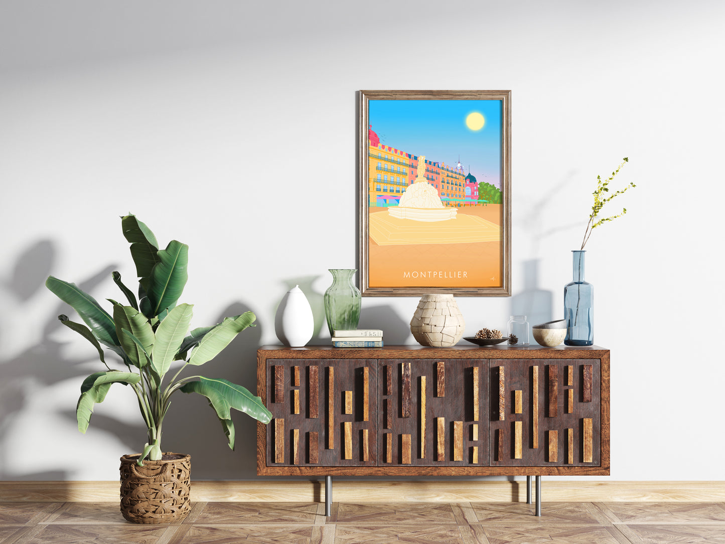 Affiche de Montpellier dans Hérault en France