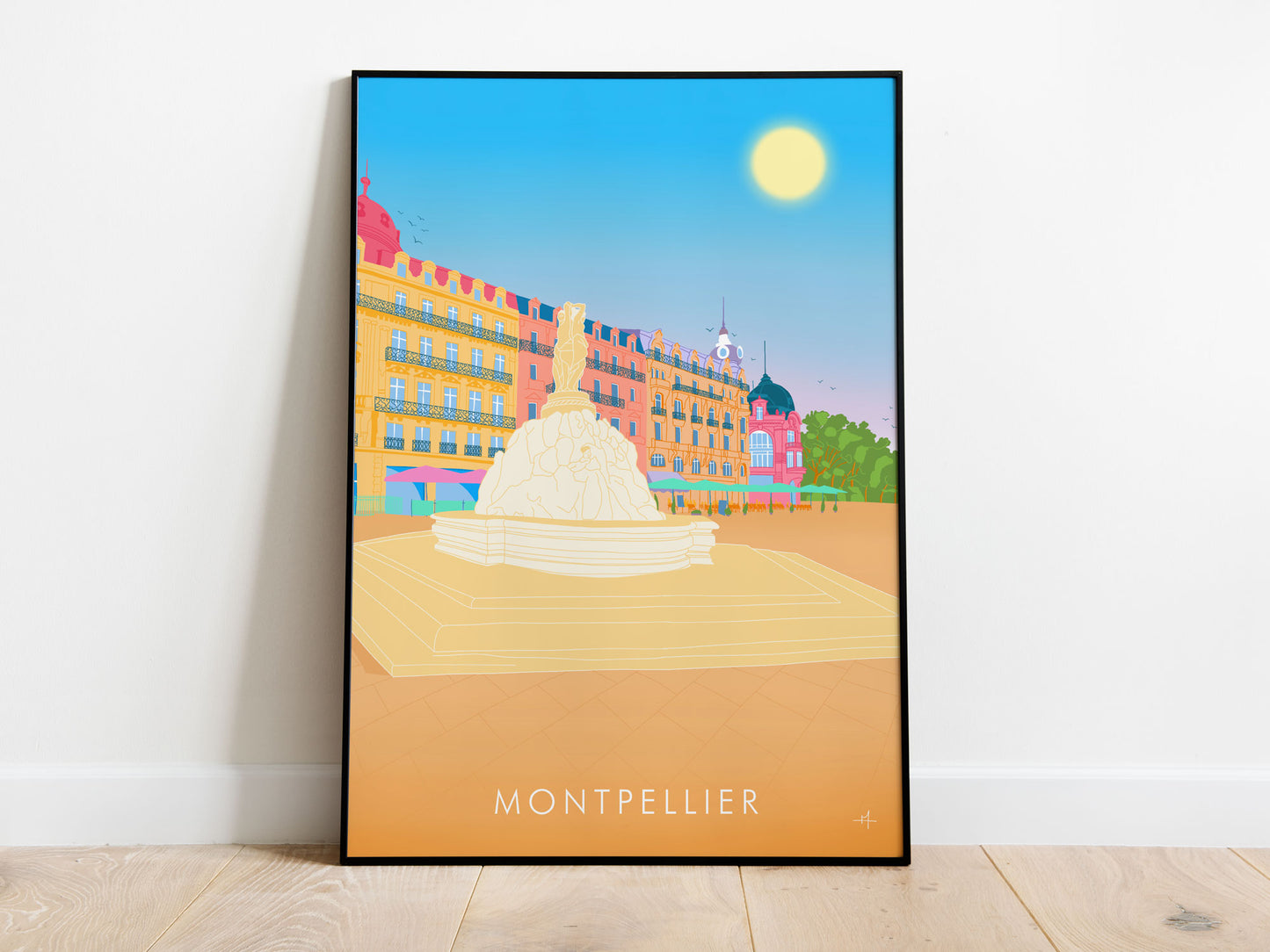 Affiche de Montpellier dans Hérault en France