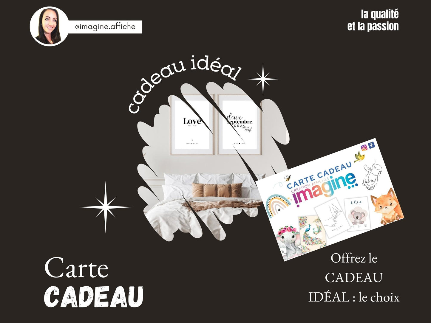 Carte cadeau Imagine affiche