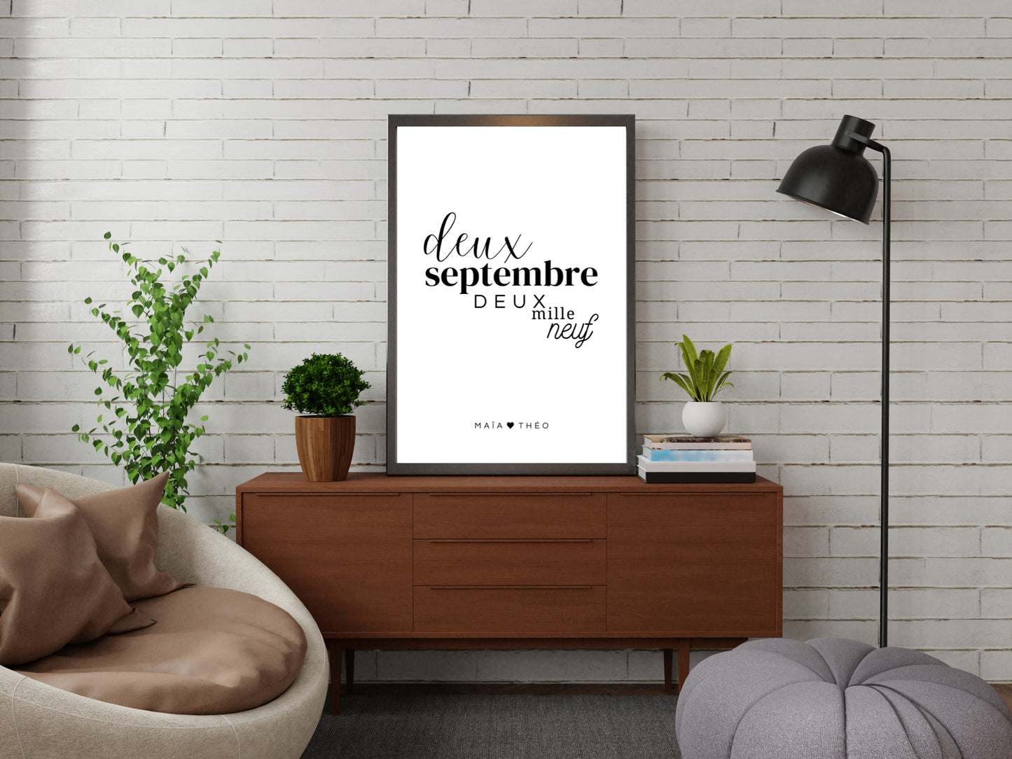 Customizable date poster in word letter