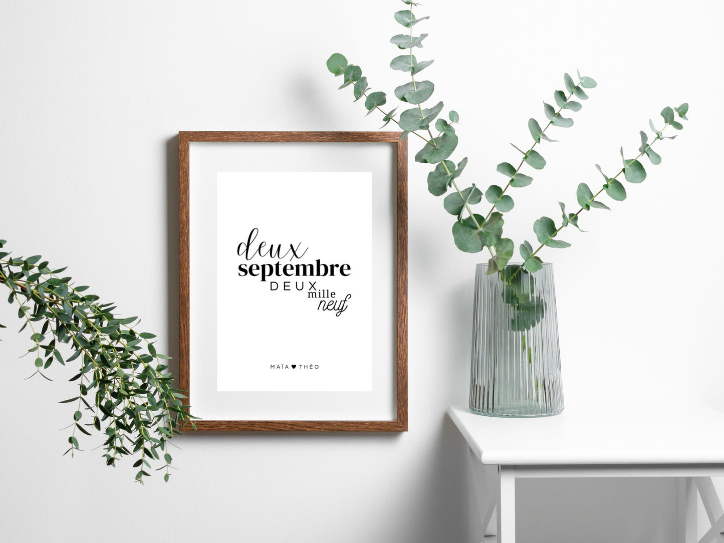 Customizable date poster in word letter