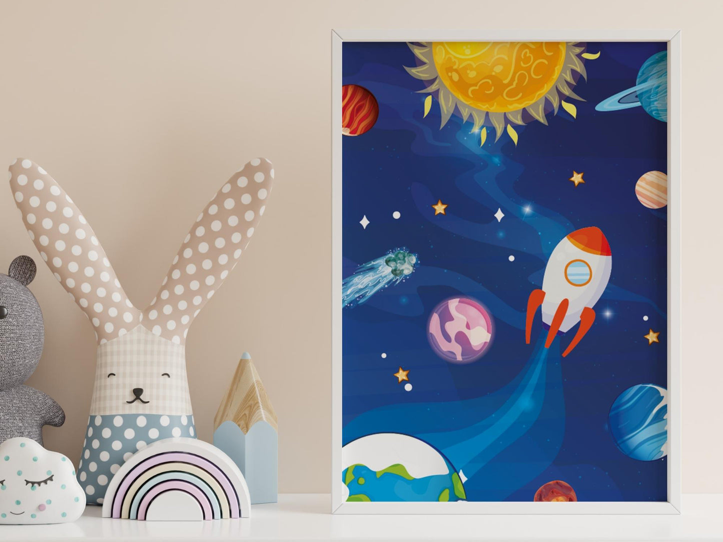 Space 3 posters for children's room - Boy or girl decoration - Space posters - Astronaut Cosmonaut gift idea - A4 A3 quality printing