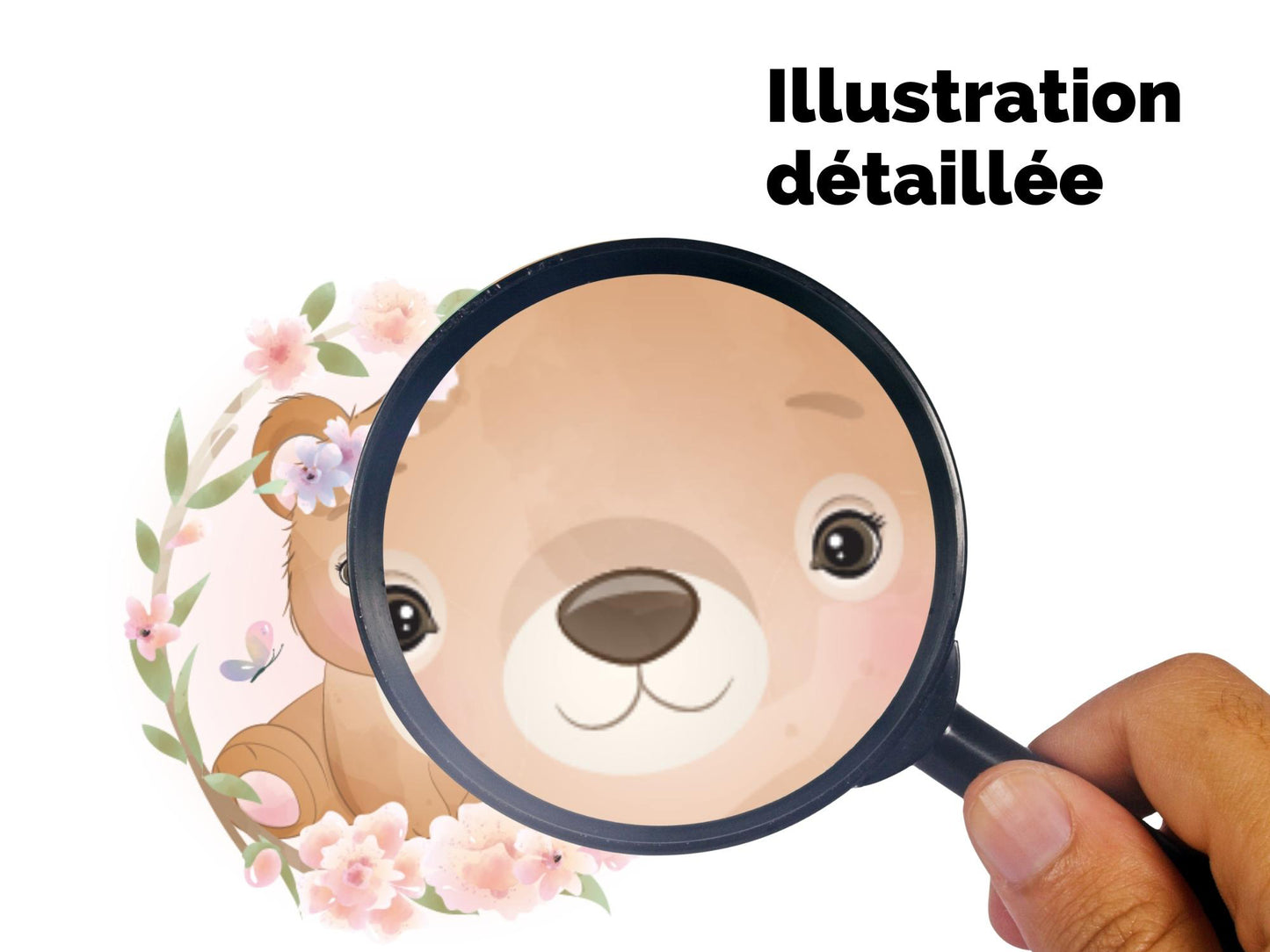 Affiches biche ourson et renard mignon