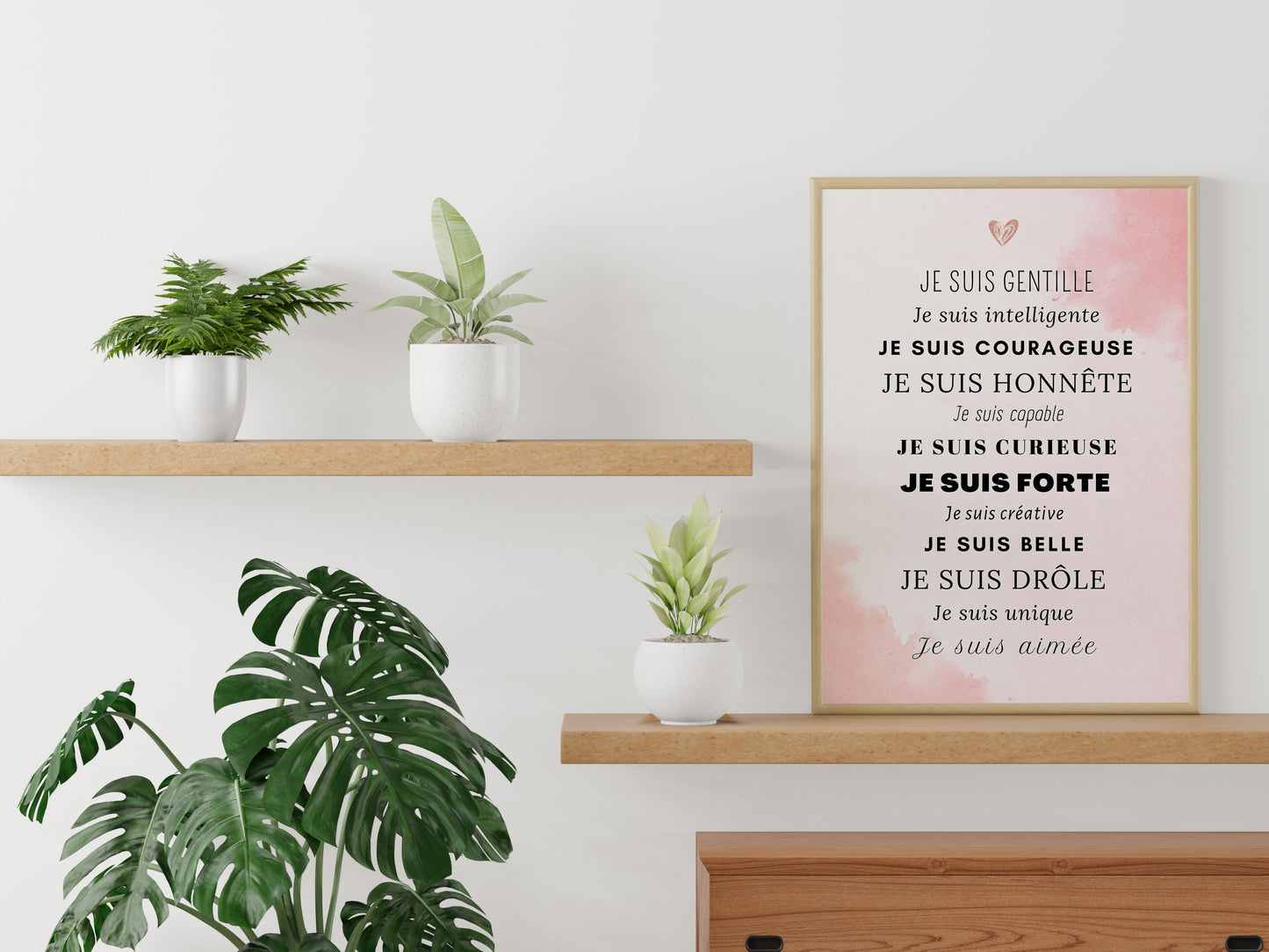 Motivation poster - positive sentences compliment - boy baby child - wall poster decoration bedroom living room customizable affirmations