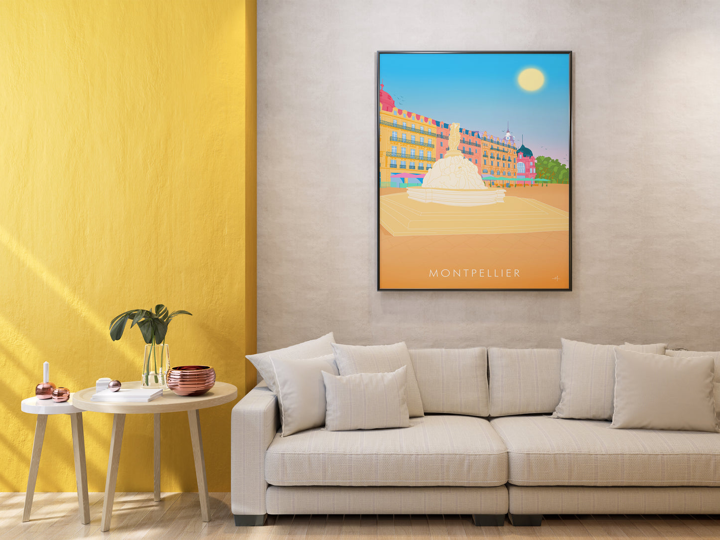 Affiche de Montpellier dans Hérault en France