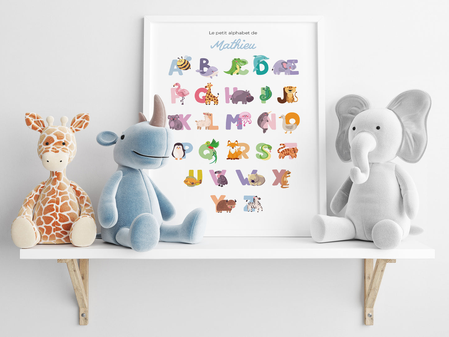 Customizable Animals Alphabet Poster